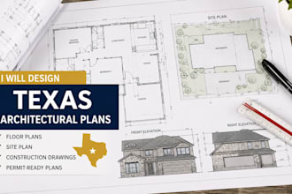 design texas architectural plans, floor plans site plans construction drawings