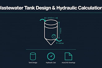 do wastewater tank design, hydraulic and pressure vessel calculations
