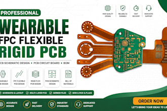 do wearable, fpc flexible rigid pcb, pcb schematic design, pcb circuit board,bom