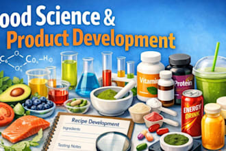 develop food beverage and supplement product formulation protein powder recipe