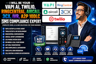 do vapi ai voice quo ringcentral aircall 3cx twilio ivr a2p 10dlc sms compliance