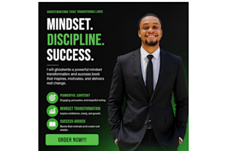 ghostwrite a powerful mindset transformation and success book