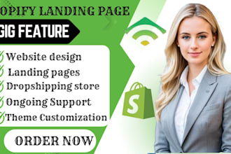 design shopify landing page, product landing page using pagefly, gempages, replo