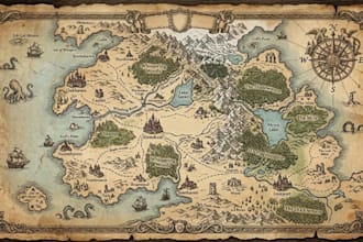 design  fantasy maps, treasure maps, dungeons and dragons maps