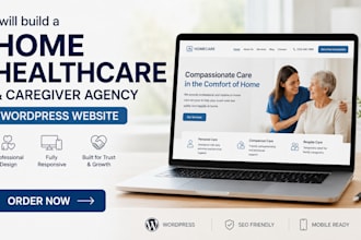 build a home healthcare and caregiver agency wordpress website