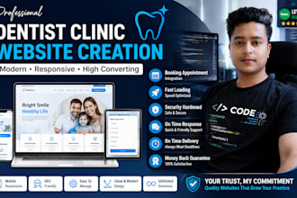 build a high converting dental clinic website with booking