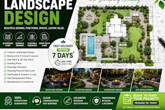 create landscape design site plans grading plans and drainage layouts