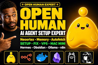 setup openhuman neoortex memory ai agent vps mac mini hermes obsidian autofetch