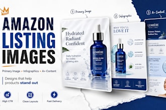 design amazon listing images and product infographics