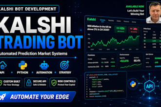 develop a kalshi trading bot with API integration and automated execution
