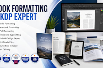 be adobe indesign expert for book typesetting, KDP publishing, brochure design