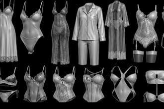 design rig texture 3d clothing mesh for vrchat second life fivem imvu y2k clo3d