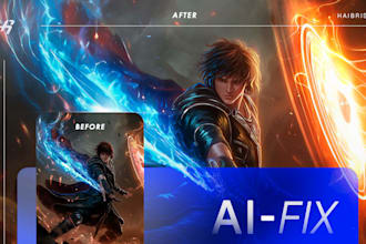 enhance ai art and fix flaws with photoshop