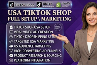 setup usa tiktok shop tiktok video ads tiktok dropshippping usa tiktok marketing