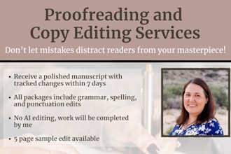 copy edit and proofread your novel