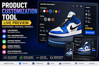 create a product customization tool with live preview