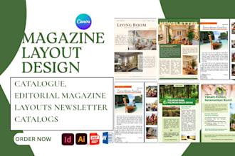 do magazine design,catalogue, editorial magazine layout,catalog, newsletter