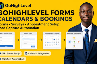setup gohighlevel forms surveys calendars and bookings