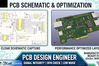 create pcb schematics and optimize your board for manufacturing