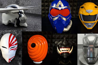 print and paint 3d mask 3d helmet cosplay mask 3d cosplay armor props stl file