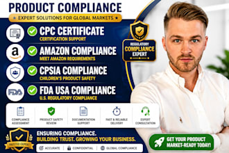 provide cpc certiicate, amazon compliance, cpsia compliance, fda USA compliance