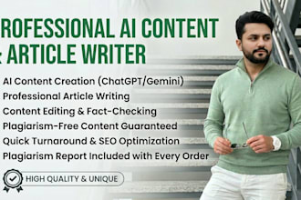be your professional ai content writer and article writer