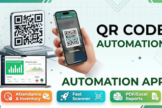 develop qr code attendance and inventory app in flutter laravel