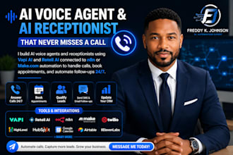 build an ai voice agent, ai receptionist, ai calling system vapi, retell