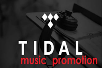 promote tidal music, spotify music, apple music to music lovers