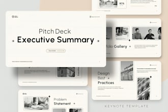 do an executive presentation design, powerpoint deck redesign, business slide