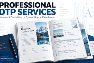 do professional dtp and document formatting