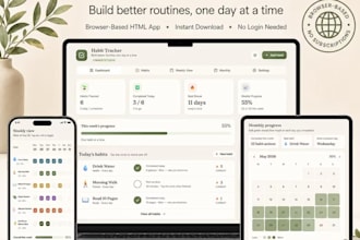 fix task tracker habit tracker goal planner excel google spreadsheet