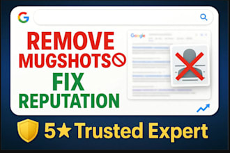 suppress negative links remove mugshot and reduce harmful google  search results