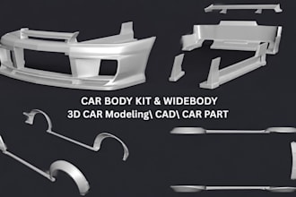 3d scan your car, body kit cad design, car body kit modifying, car widebody kit
