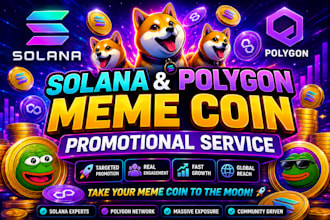 solana meme coin promotion, crypto telegram token promotion, pump fun launch