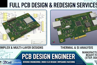 do full pcb design, multi layer pcb layout, and pcb redesign