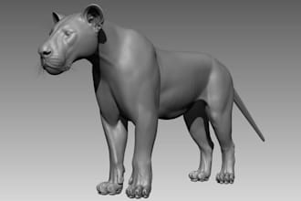 design realistic 3d animal model and creature