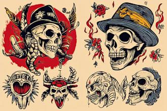 do neo traditional and oldschool tattoo designs