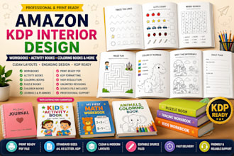 design workbook interior coloring book activity book and amazon KDP interiors