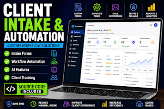 build a custom client intake and workflow automation app