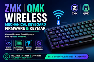 design zmk qmk wireless mechanical keyboard firmware and keymap