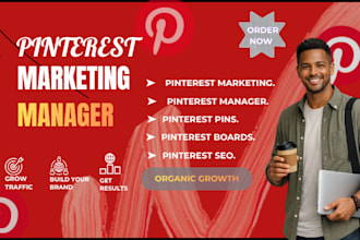 be your pinterest manager, optimize your profile for seo  and traffic growth