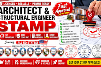 structural engineer stamp, architect stamp arizona ga indiana il ut wa ca co mi