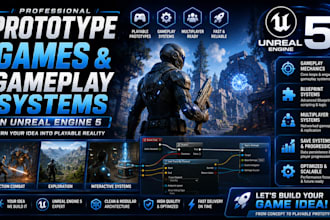 develop prototype games and gameplay systems in unreal engine 5
