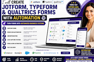 create jotform typeform and qualtrics forms with automation