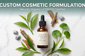 formulate a natural anti acne serum with niacinamide and botanical extracts