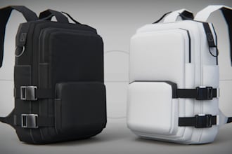 create realistic 3d bag, backpack and handbag designs