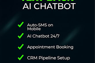set up missed call text back and ai chatbot automation for your business