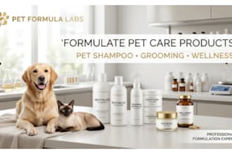 formulate pet shampoo pet conditioner and pet grooming products