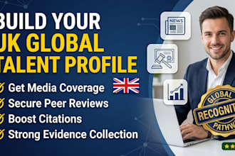 help you get media coverage peer review and citations for UK global talent visa